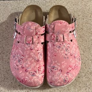 New Birkenstock Kay PROF Flower Field Rose 41N.